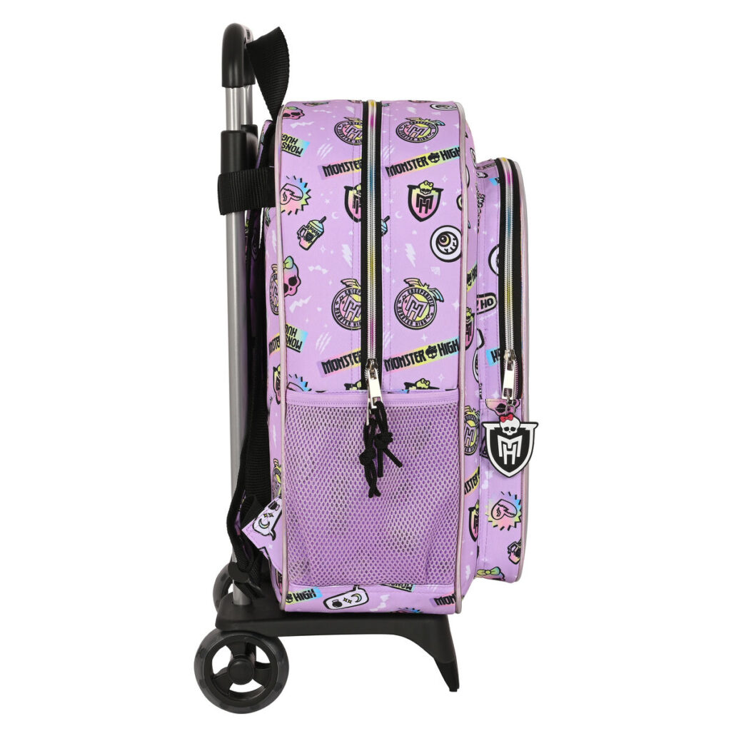 Σχολική Τσάντα με Ρόδες Monster High Best boos Λιλά 33 x 42 x 14 cm