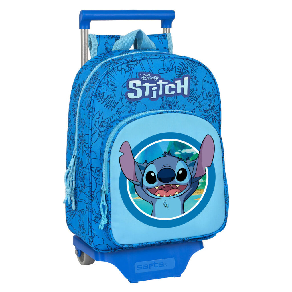 Σχολική Τσάντα με Ρόδες Stitch Μπλε 26 x 34 x 11 cm