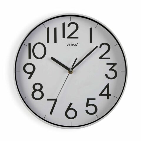 Ρολόι Τοίχου Versa Λευκό PU (30