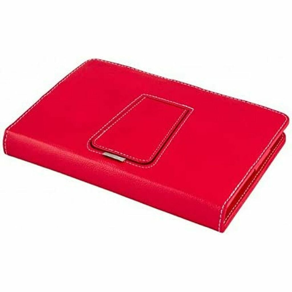 Θήκη Tablet και πληκτρολογιού Silver Electronics 111916140199 Κόκκινο Ισπανικό Qwerty 9"-10.1"