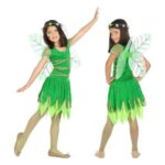 Αποκριάτικη Στολή για Παιδιά Πράσινο Νεράιδα της Άνοιξης Fantasy (2 Τεμάχια) (2 pcs)