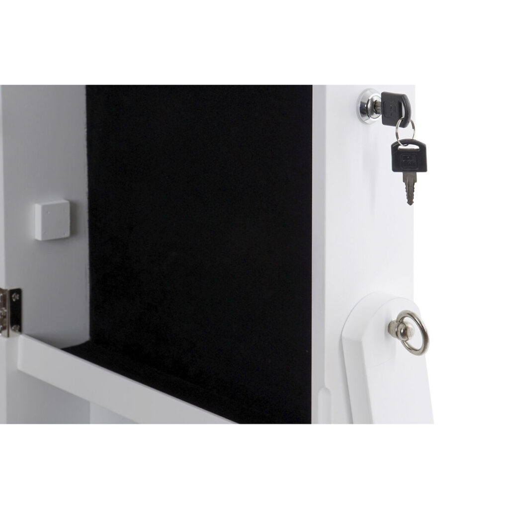 Καθρέφτης DKD Home Decor Κουτί-μπιζουτιέρα Λευκό Πολύχρωμο Ξύλο Καθρέφτης Ξύλο MDF 41 x 36 x 156 cm