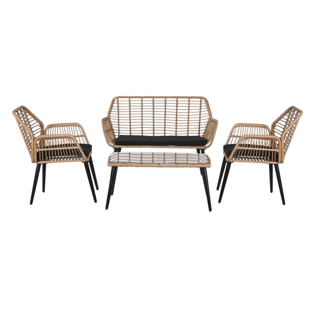 Σετ Τραπέζι με 3 Καρέκλες DKD Home Decor 124 x 75 x 85
