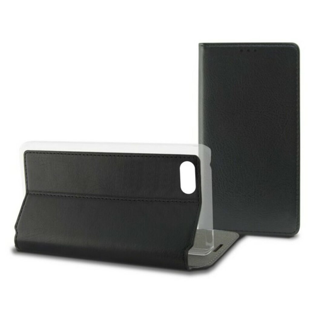Θήκη Κάλυμμα Κινητού Iphone 7/8 Contact Slim Μαύρο Υφασμάτινο Πολυανθρακικό
