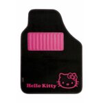 Σετ Χαλιών Αυτοκινήτου Hello Kitty Μαύρο Ροζ (4 pcs)
