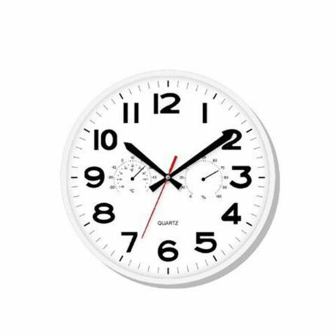 Ρολόι Τοίχου Timemark Λευκό 30 x 30 cm