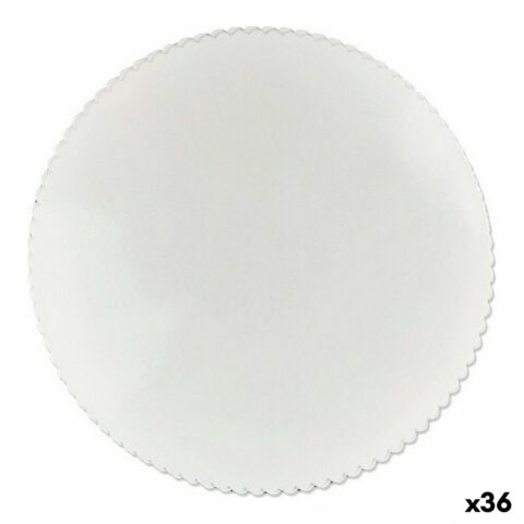 Βάση για τούρτα Λευκό χαρτί Ρύθμιση 6 Τεμάχια 28 cm (36 Μονάδες)