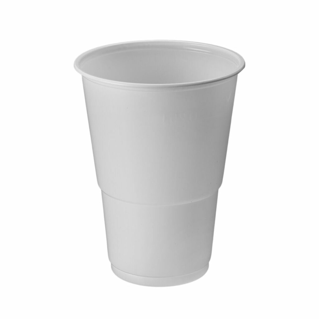 Σετ επαναχρησιμοποιήσιμων ποτήριων Algon Λευκό 24 Μονάδες 330 ml (50 Τεμάχια)