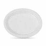 Σετ επαναχρησιμοποιήσιμων πιάτων Algon Λευκό Πλαστική ύλη Οβάλ 30 x 23 cm (36 Μονάδες)