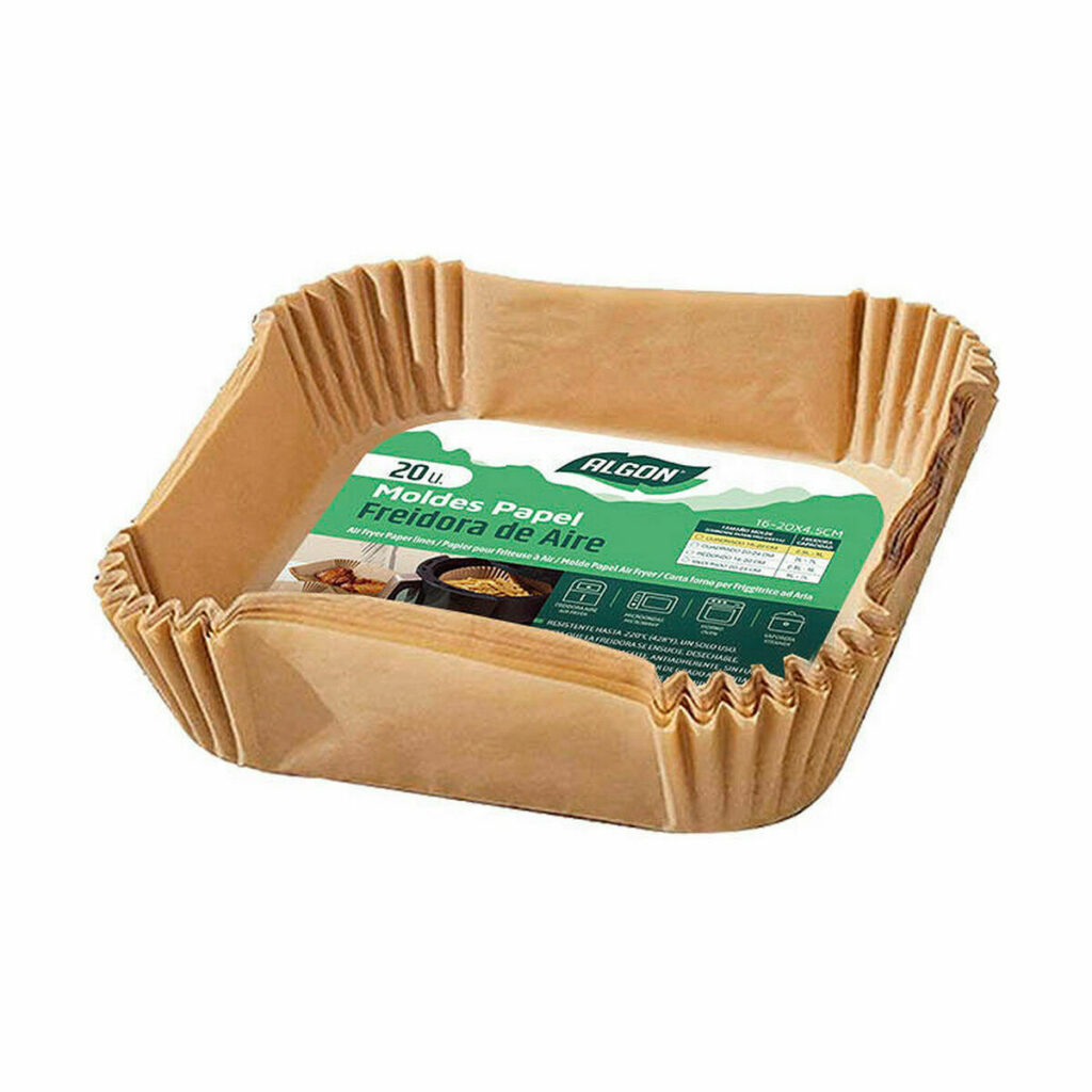 Food Tray Set Algon Φριτεζα χωρισ Λαδι 20 cm 20 Τεμάχια (24 Μονάδες)