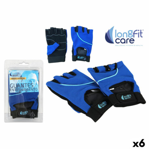 Γάντια Προπόνησης LongFit Sport Longfit sport Μπλε/Μαύρο