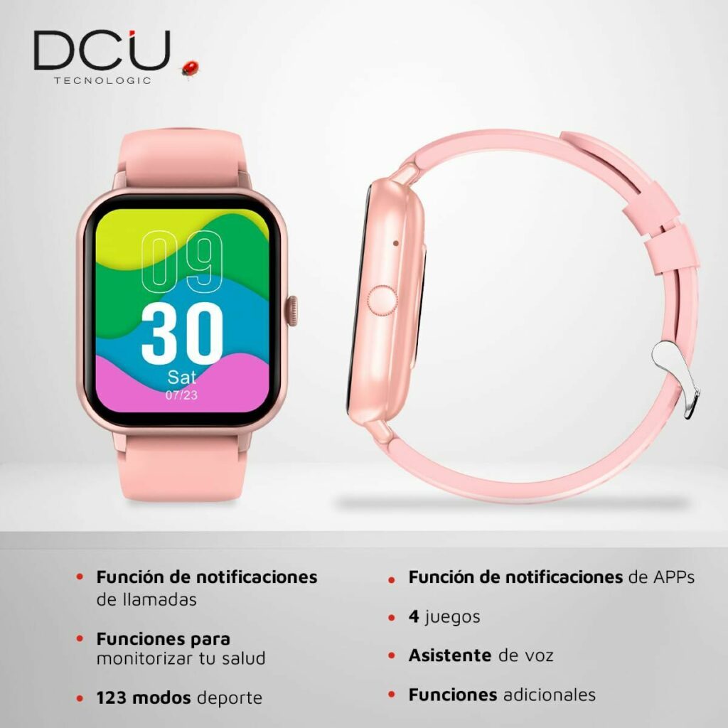 Smartwatch DCU CURVED GLASS PRO Ροζ