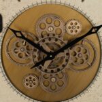 Ρολόι Τοίχου Μαύρο Χρυσό Κρυστάλλινο Σίδερο 72 x 9 x 72 cm (3 Μονάδες)