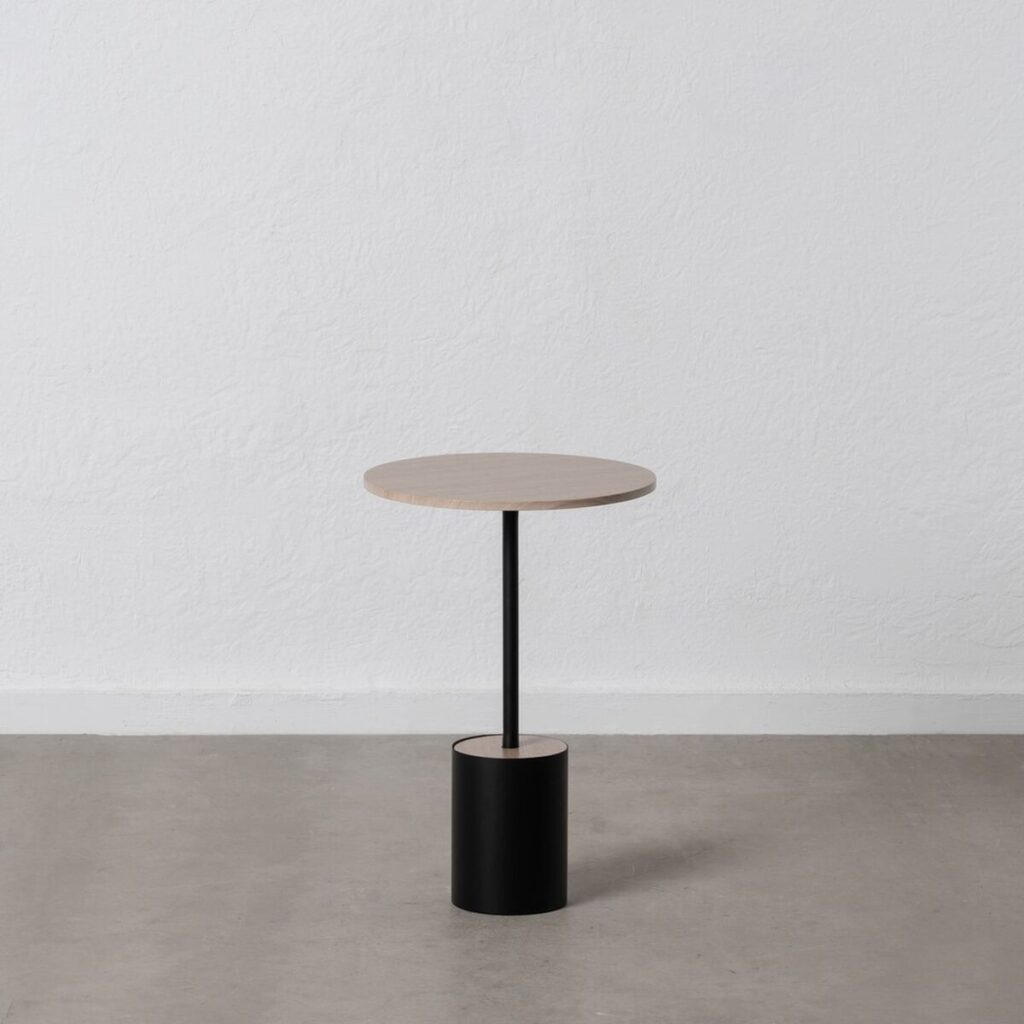 Βοηθητικό Τραπέζι Μαύρο Φυσικό Σίδερο 40 x 40 x 60 cm