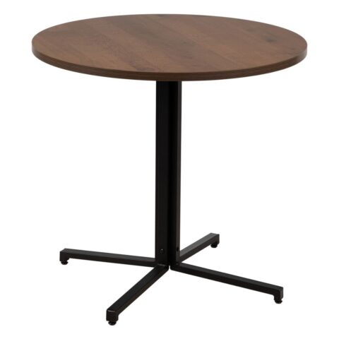 Τραπέζι Μαύρο Φυσικό Ξύλο MDF 80 x 80 x 75 cm