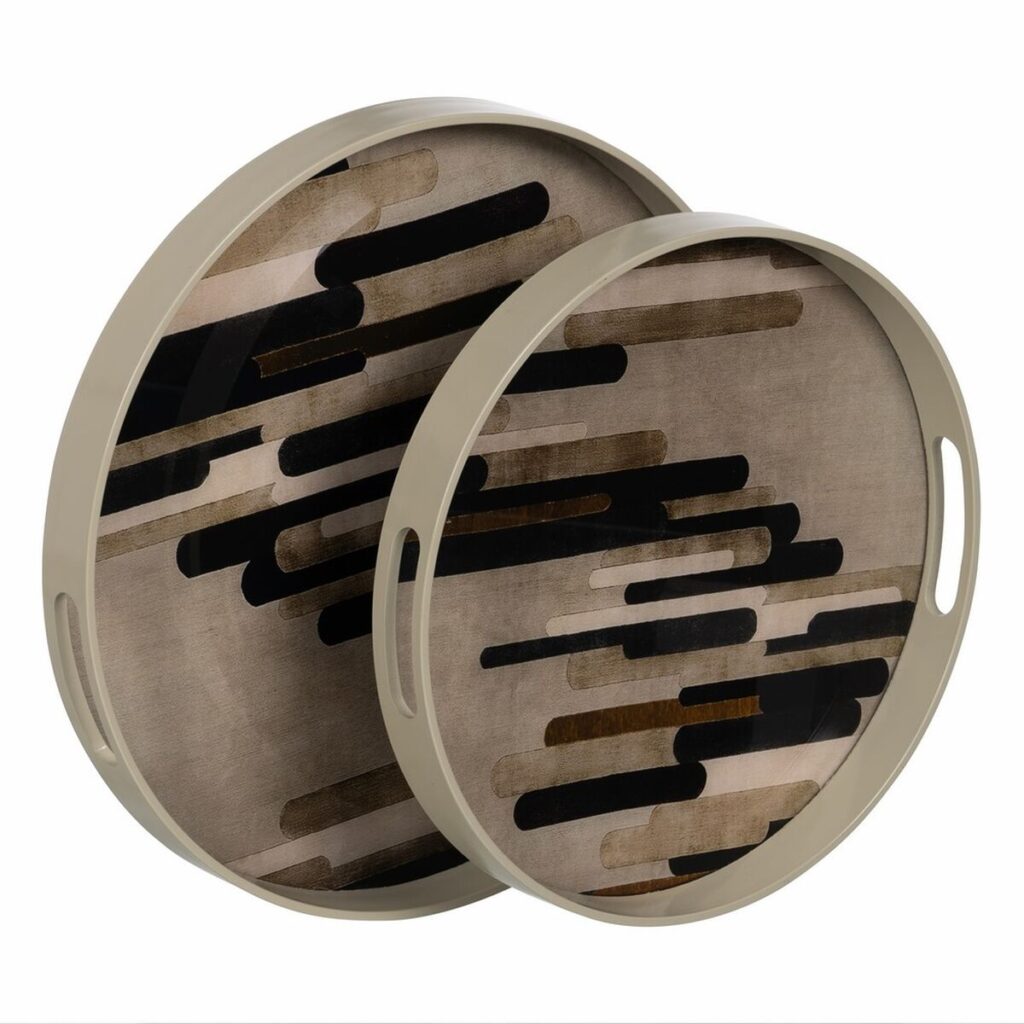 Δίσκος για σνακ PVC Κρυστάλλινο Αφηρημένο 42 x 42 x 4
