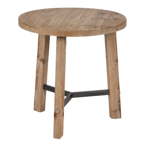 Βοηθητικό Τραπέζι Φυσικό Σίδερο ξύλο ελάτου 60 x 60 x 60 cm