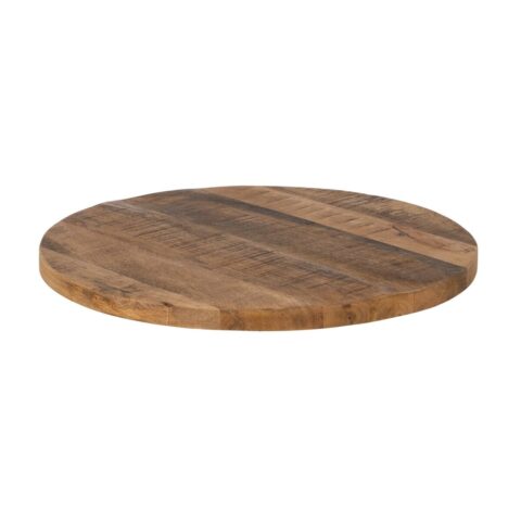 Table top Στρόγγυλο Μπεζ Ξύλο από Μάνγκο 60 x 60 x 3 cm
