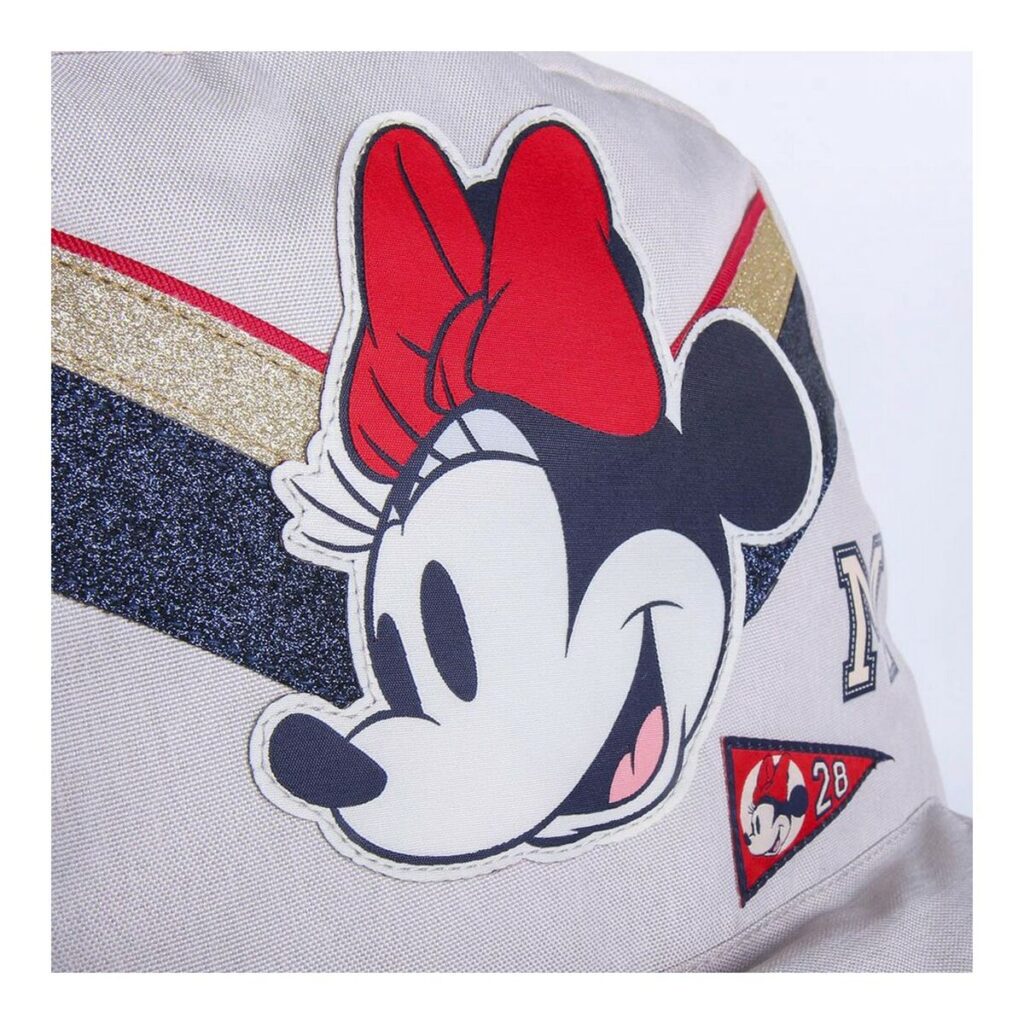 Σχολική Τσάντα Minnie Mouse Ανοιχτό Γκρι (30 x 13 x 44 cm)