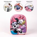 Σχολική Τσάντα Minnie Mouse Ροζ 25 x 31 x 10 cm
