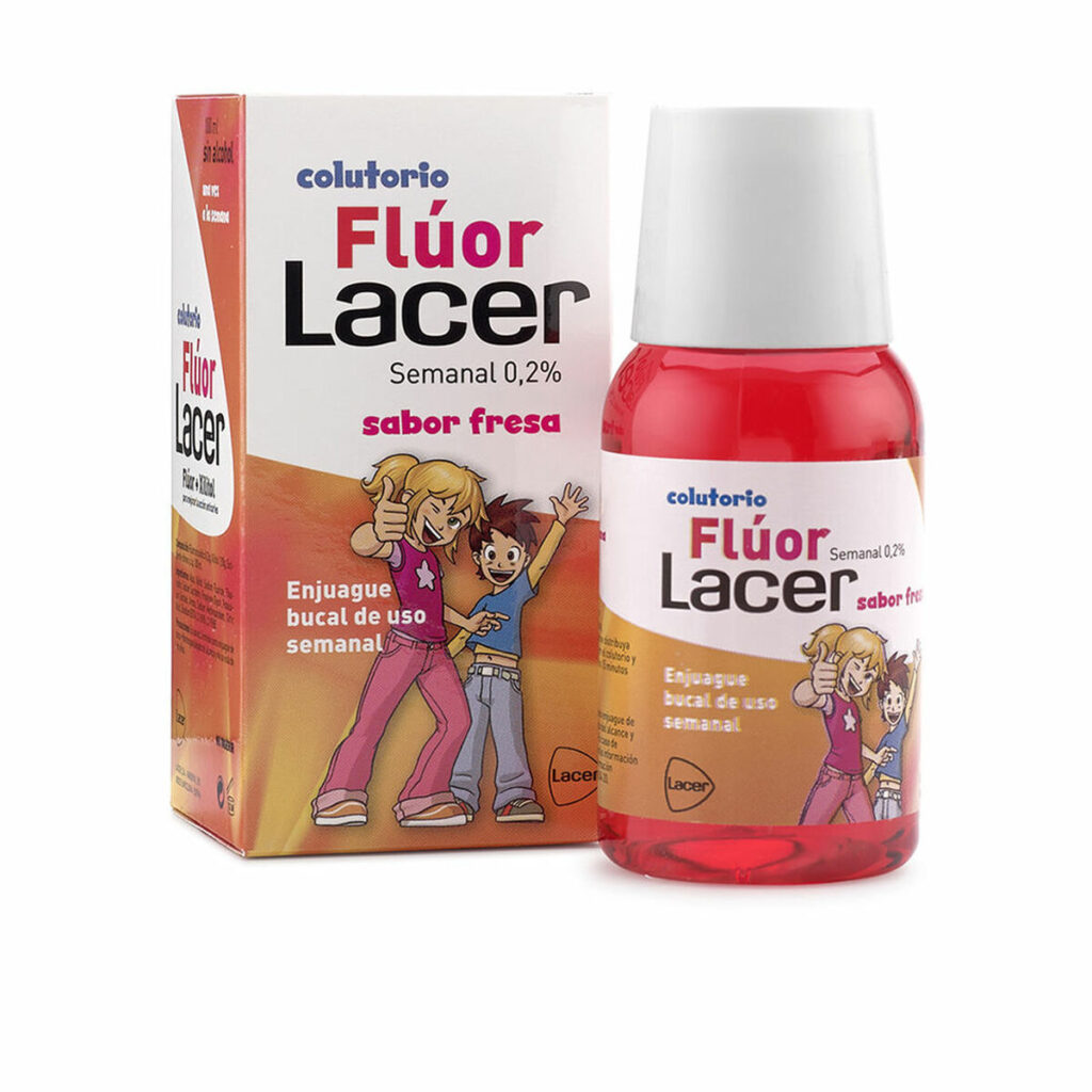 Στοματικό Διάλυμα Lacer Flúor Junior Φθόριο Φράουλα 100 ml