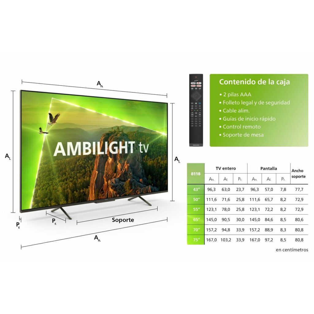 Smart TV Philips 50PUS8118 50" 4K Ultra HD LED HDR Edge-LED