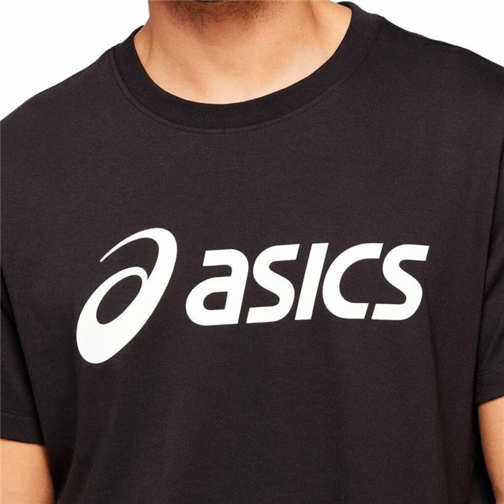 Ανδρική Μπλούζα με Κοντό Μανίκι Asics Big Logo Μαύρο