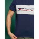 Ανδρική Μπλούζα με Κοντό Μανίκι Tommy Hilfiger Logo Driver Σκούρο μπλε