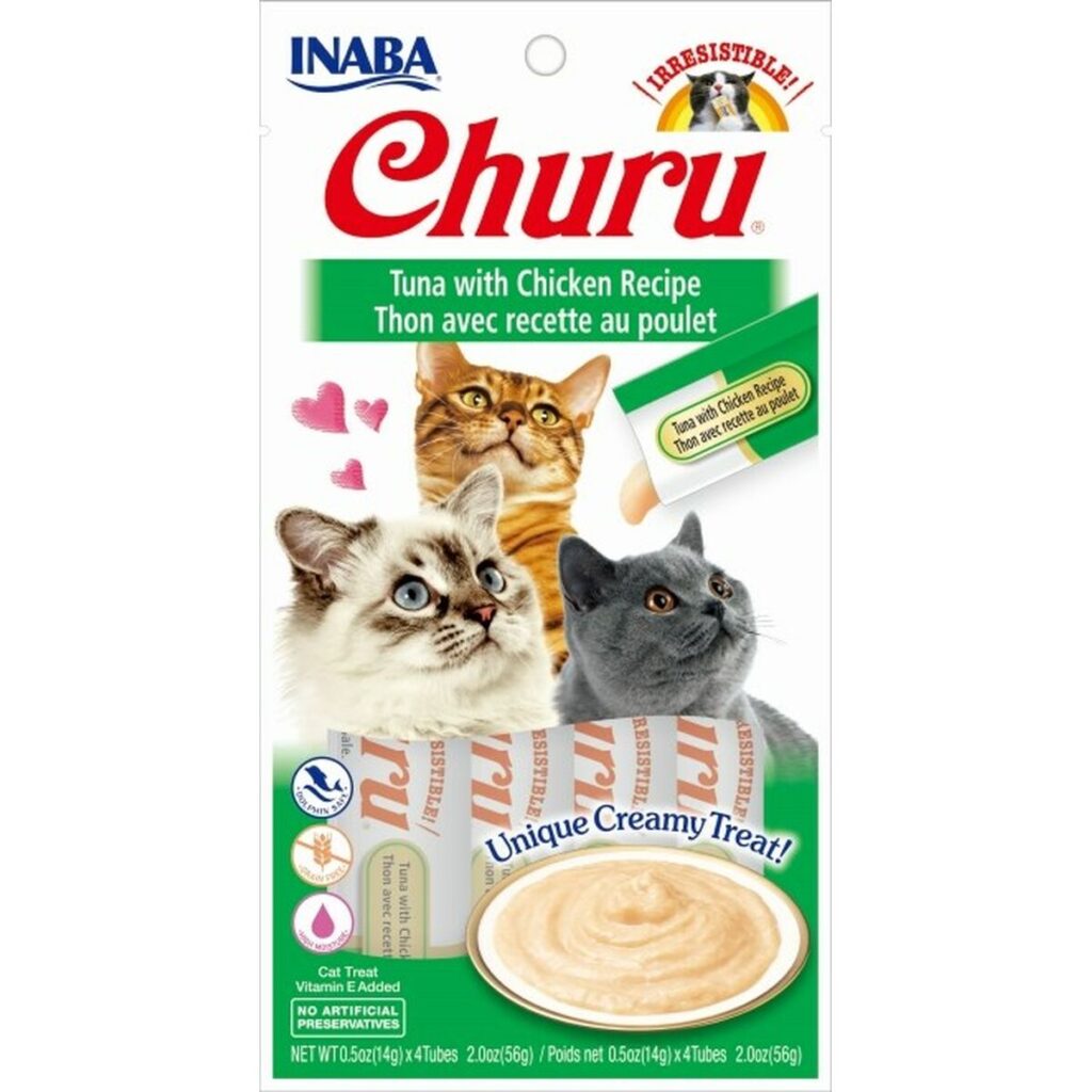 Snack for Cats Inaba EU102 4 x 14 g Λιχουδιές Κοτόπουλο Τόνος