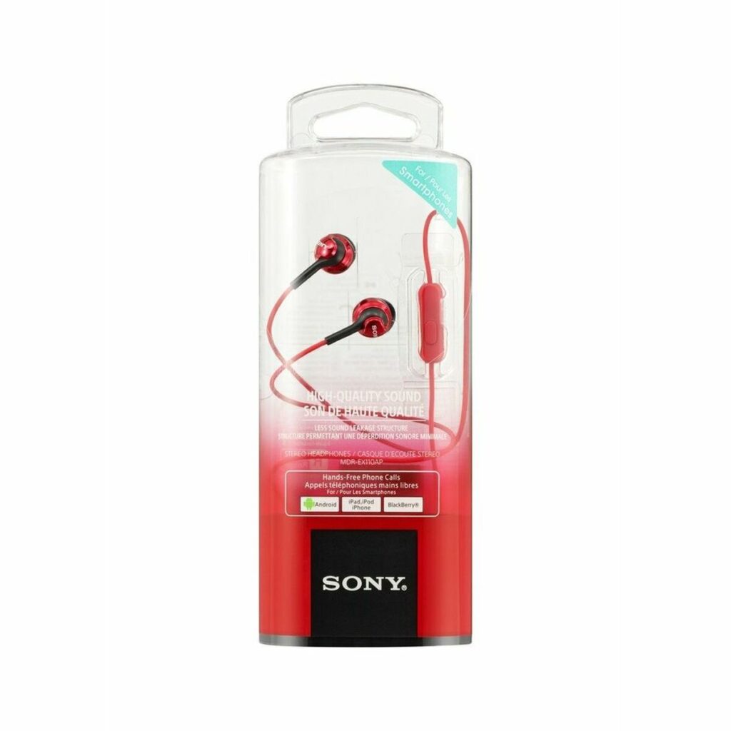 Ακουστικά με Μικρόφωνο Sony MDR-EX110AP Κόκκινο