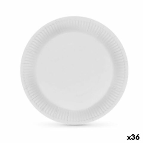 Σετ πιάτων Algon Χαρτόνι Αναλώσιμα Λευκό (36 Μονάδες)