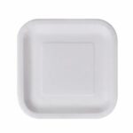 Σετ πιάτων Algon Αναλώσιμα Λευκό Χαρτόνι Τετράγωνο 23 cm (24 Μονάδες)