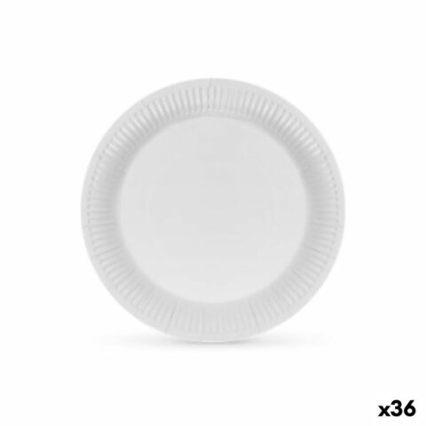 Σετ πιάτων Algon Χαρτόνι Αναλώσιμα Λευκό (36 Μονάδες)