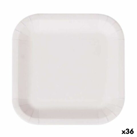 Σετ πιάτων Algon Αναλώσιμα Λευκό Χαρτόνι 26 cm (36 Μονάδες)