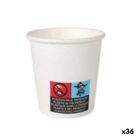 Σετ ποτηριών Algon Χαρτόνι Αναλώσιμα Λευκό 36 Μονάδες 80 ml (30 Τεμάχια)