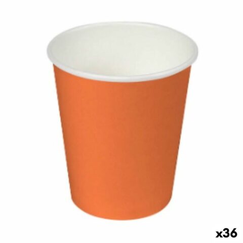 Σετ ποτηριών Algon Χαρτόνι Αναλώσιμα Πορτοκαλί 36 Μονάδες (24 Τεμάχια)