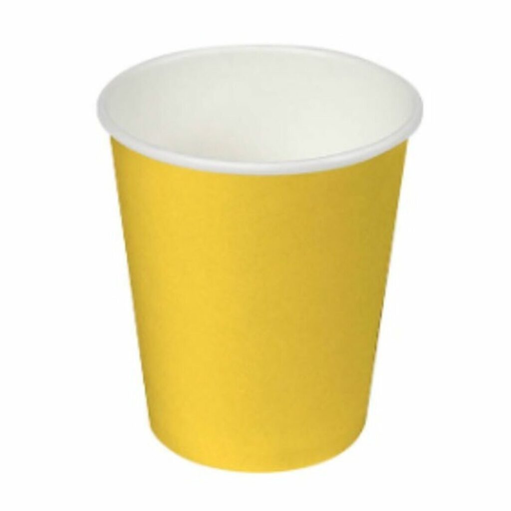 Σετ ποτηριών Algon Χαρτόνι Αναλώσιμα Κίτρινο 36 Μονάδες (24 Τεμάχια)