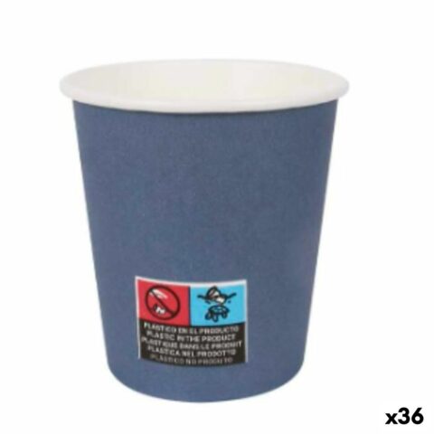 Σετ ποτηριών Algon Χαρτόνι Αναλώσιμα 200 ml Μπλε 36 Μονάδες (24 Τεμάχια)