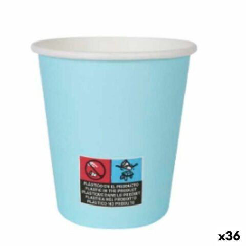 Σετ ποτηριών Algon Χαρτόνι Αναλώσιμα 200 ml Μπλε 36 Μονάδες (24 Τεμάχια)
