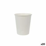 Σετ ποτηριών Algon Χαρτόνι Λευκό 30 Τεμάχια 250 ml (20 Μονάδες)
