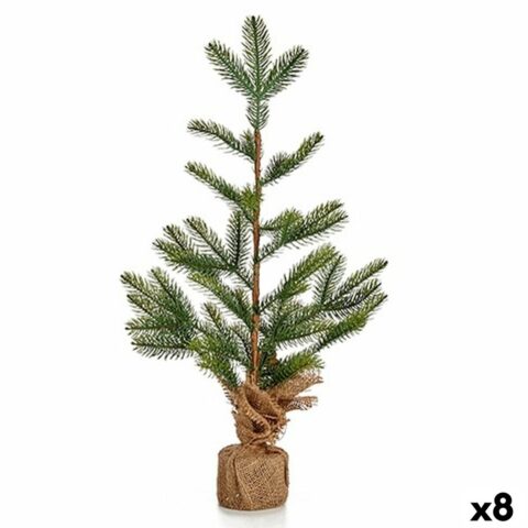 Χριστουγεννιάτικο δέντρο 60 cm Καφέ Πράσινο Πλαστική ύλη (8 Μονάδες)
