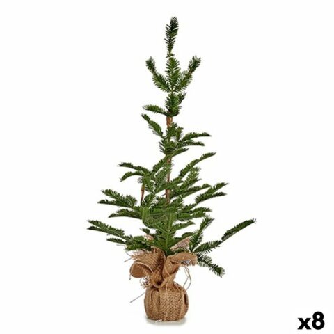 Χριστουγεννιάτικο δέντρο 60 cm Καφέ Πράσινο Πλαστική ύλη (8 Μονάδες)