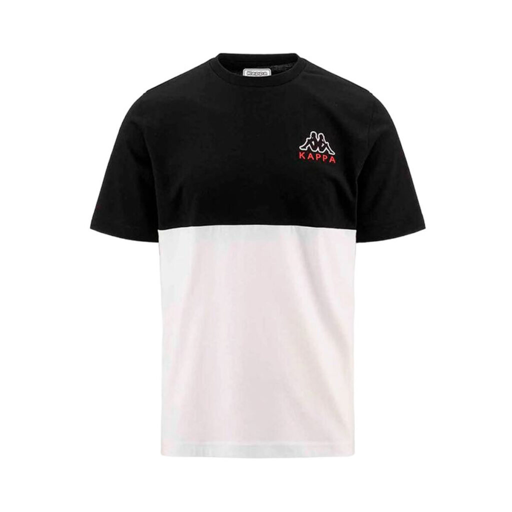 Ανδρική Μπλούζα με Κοντό Μανίκι Kappa Edwin CKD Λευκό Μαύρο
