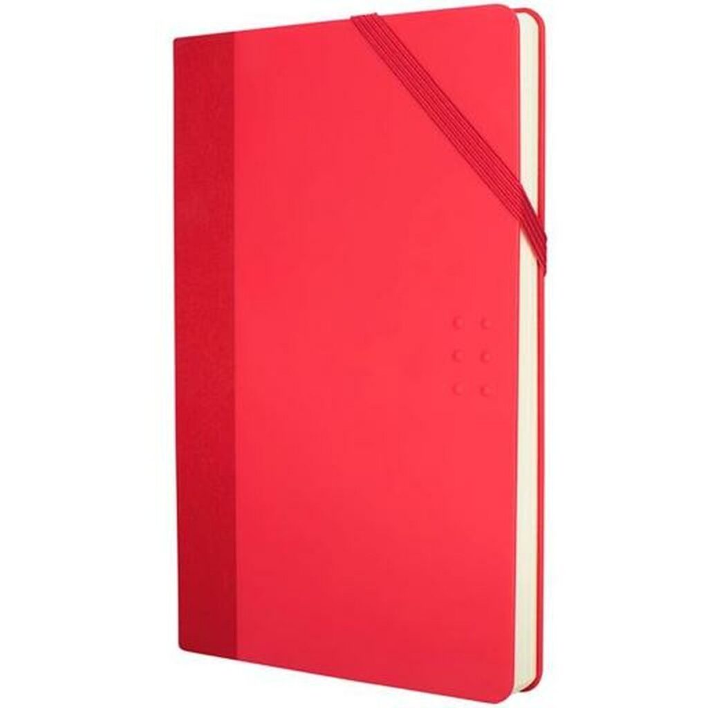 Σημειωματάριο Milan Paperbook Λευκό Κόκκινο 21 x 14