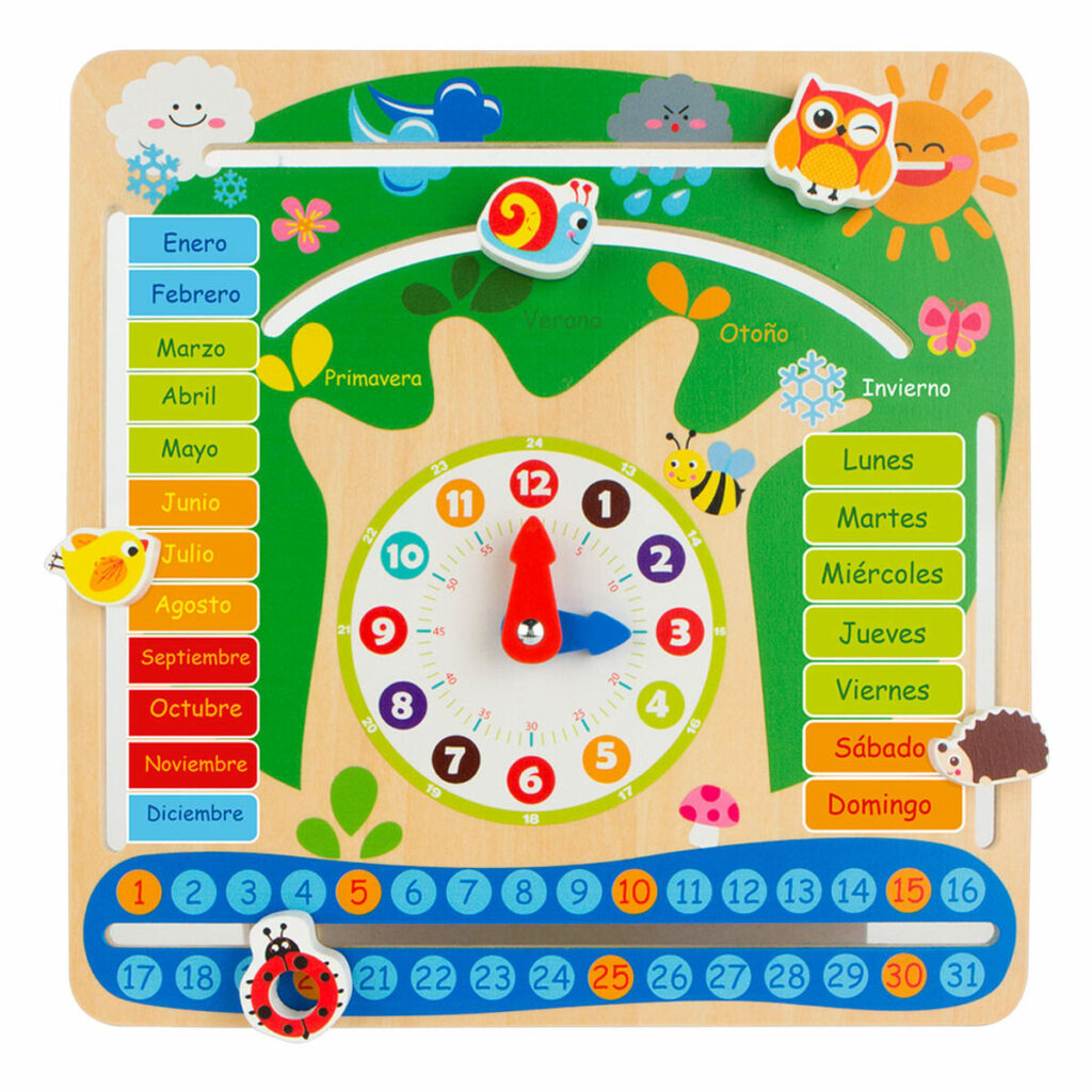 Εκπαιδευτικό παιχνίδι Colorbaby Ημερολόγιο 30 x 30 x 3 cm (x6)