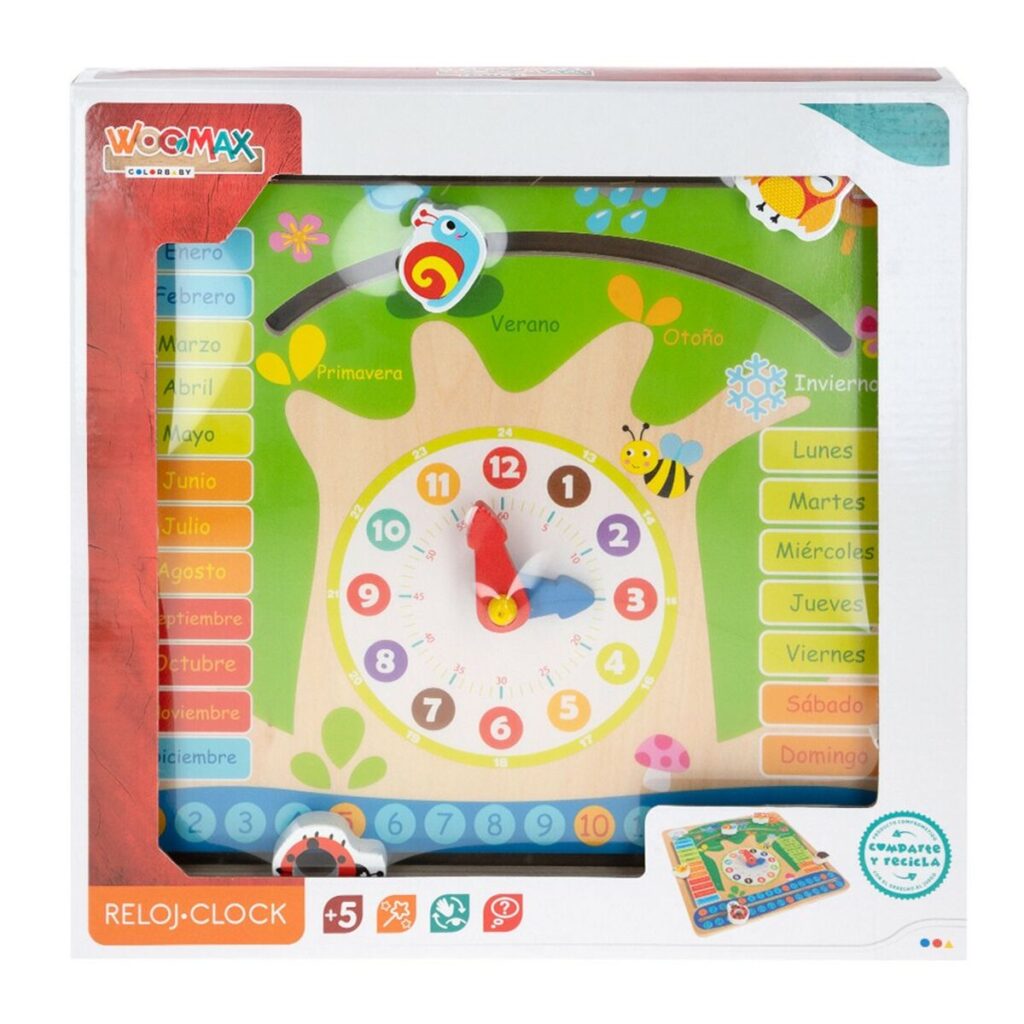 Εκπαιδευτικό παιχνίδι Colorbaby Ημερολόγιο 30 x 30 x 3 cm (x6)