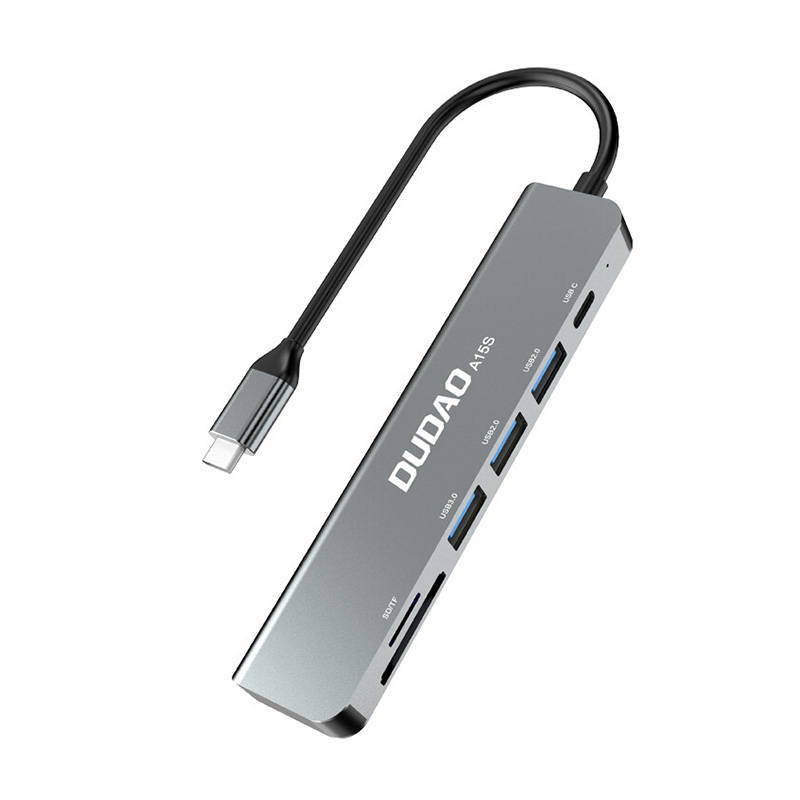 Adapter 6in1 Dudao A15S USB-C to 3x USB