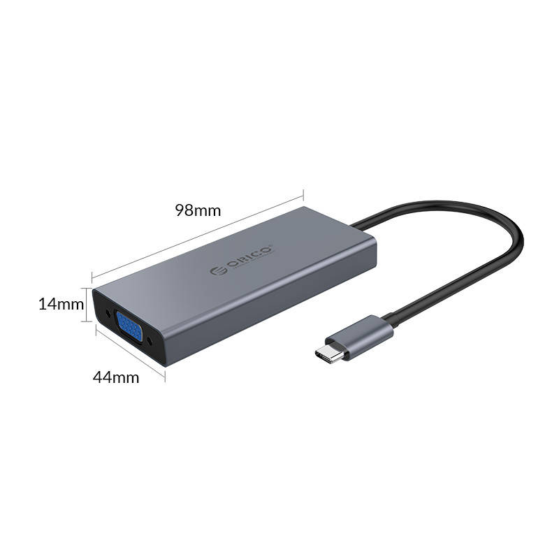 HDMI 4K + USB 3.0 + VGA + AUX + USB-C PD 60W