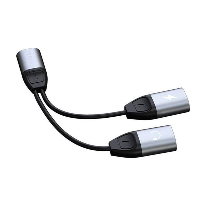 Audio Adapter Dudao L17i Lightning to 2x Lightning  (Black)