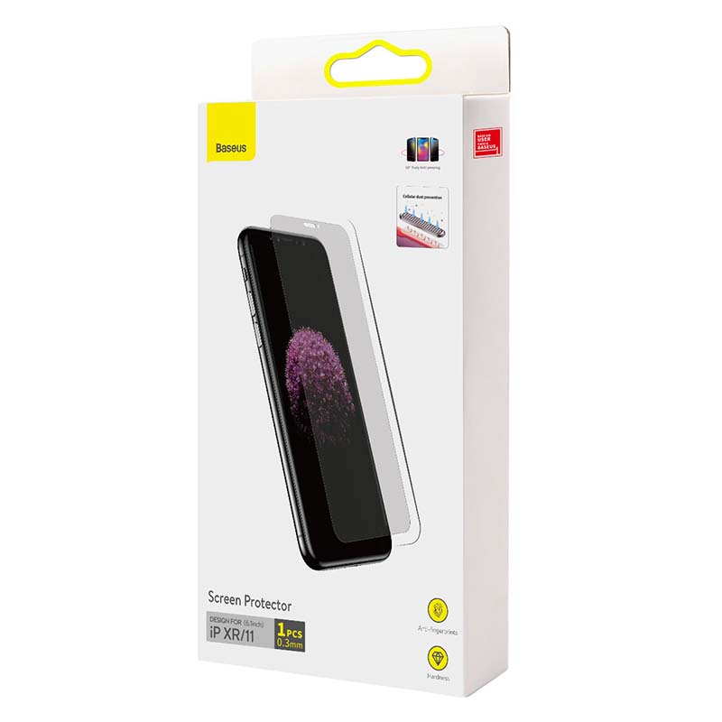 Baseus Προστατευτικό Οθόνης Tempered Glass 0.3mm Full Face για iPhone XR/11 6.1 ιντσών (Διαφανές)